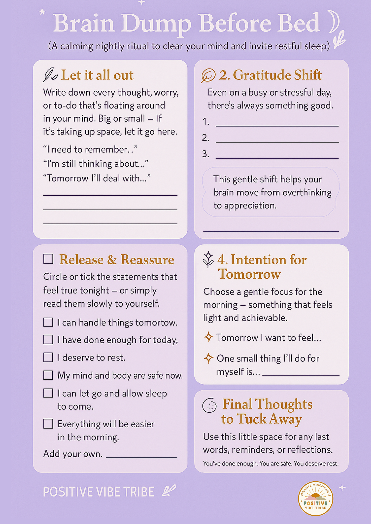 Sleep Bundle for Parents & Children -Bedtime Guided Audio Experience + Free Printable activity/journal sheet 🌙💫