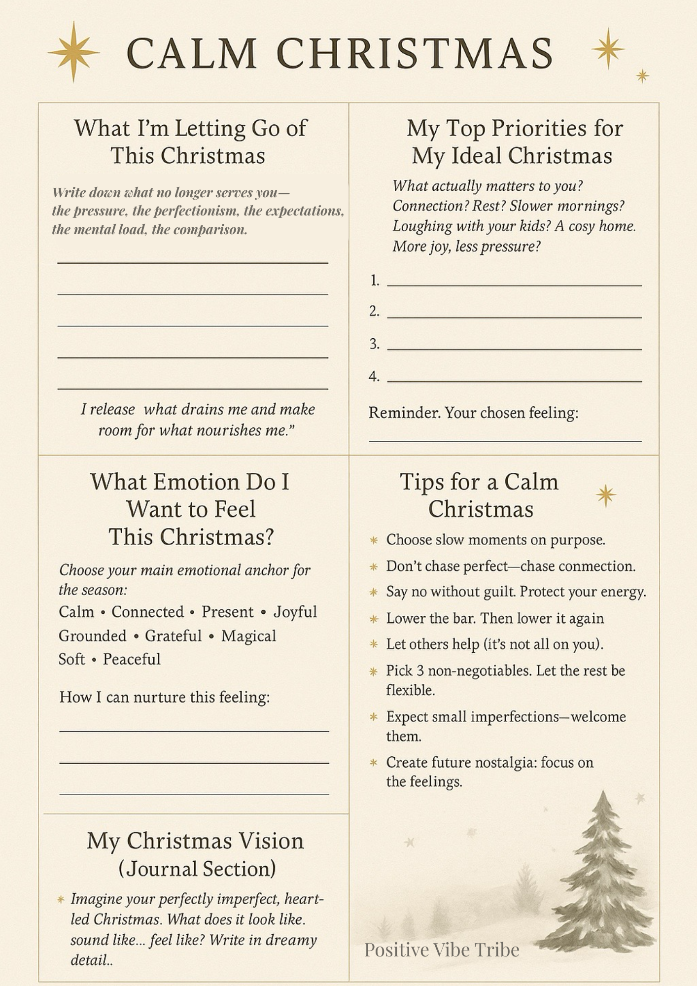 Calm Christmas for Busy Mums 🎄✨ (10 min Guided Visualisation + Calm Christmas guide)