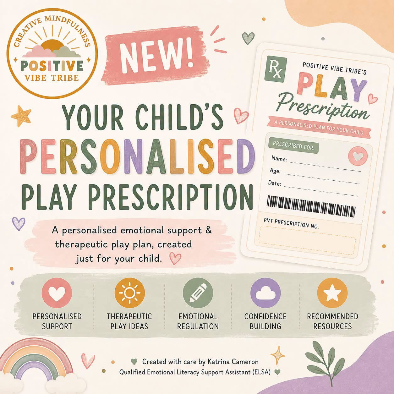 💛 Personalised Play Prescription™ | Emotional Support & Therapeutic Play Plan