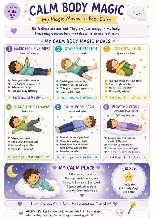 Calm Body Magic - Guided Bedtime movement break & calming visualisation 💫🌙