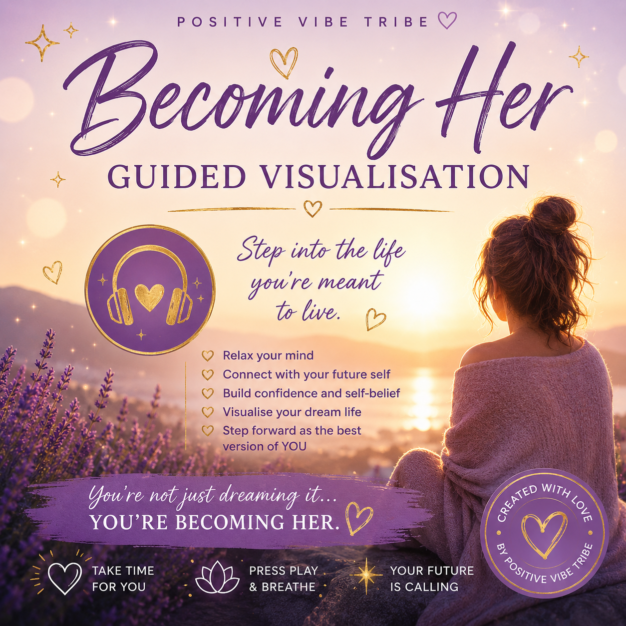 ✨ Manifest & Mindset 💫 Digital Goodie Bag ✨ including Becoming her guided visualisation 🎧