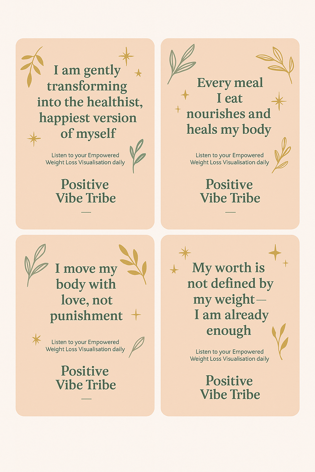 Empowered WEIGHT LOSS Mindful Audio Experience & Wellness support pack ✨🪶