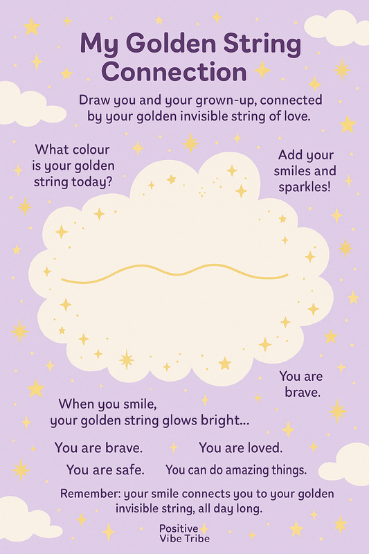 The Golden String💛✨

A golden-guided visualisation to help little hearts feel calm, brave, and safe when it’s time to say goodbye at the school gate. 🎒+ FREE My Golden String connection activity sheet!