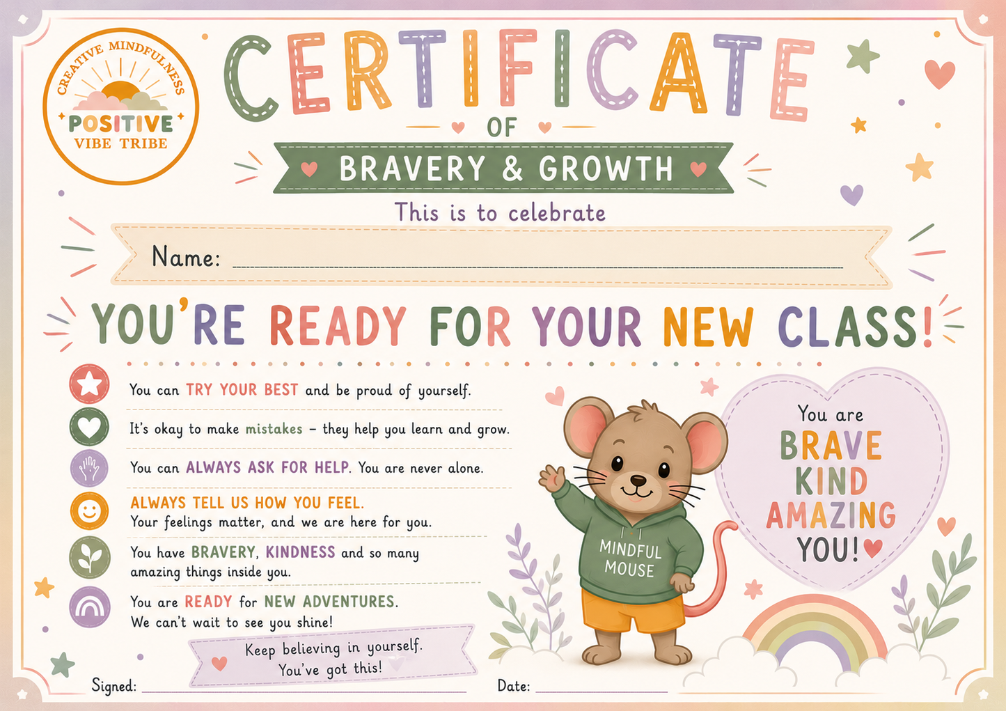 My Brave Changes Experience Pack™️ | Creative Regulation Activities for School Transitions (Ages 4–7)